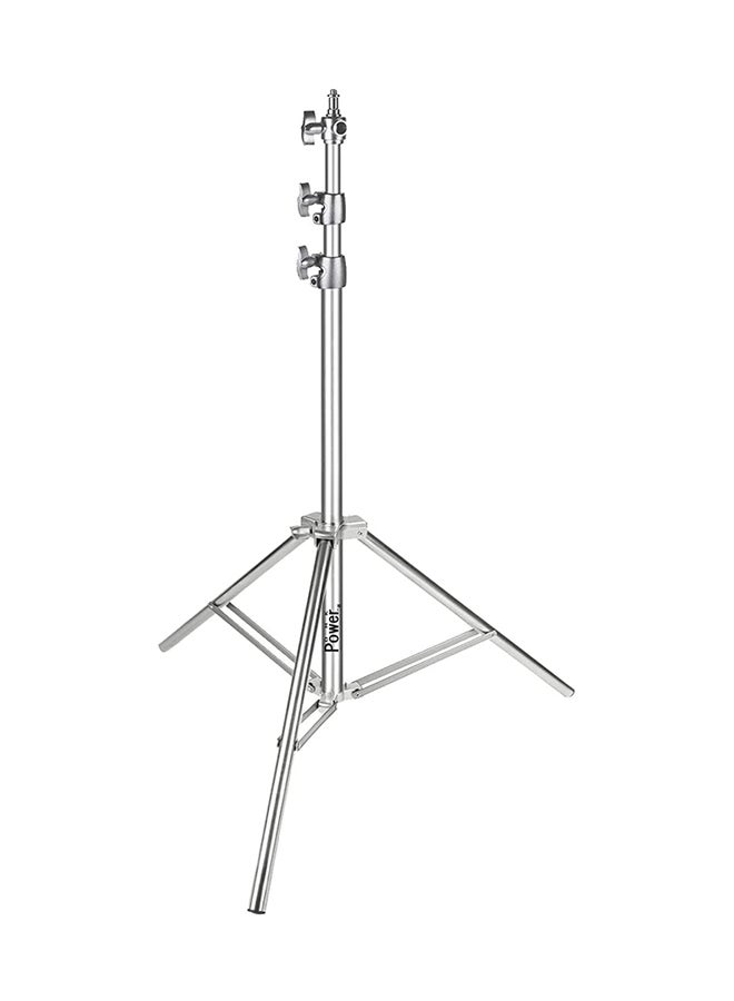 DMK Stainlesssteel Photography Video Tripod Lightstand Silver - Image 2