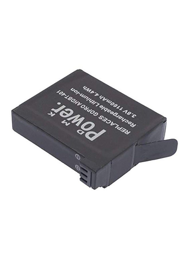 دي أم كي بطارية لكاميرا جو برو هيرو 4-AHDBT-401 أسود - Image 2