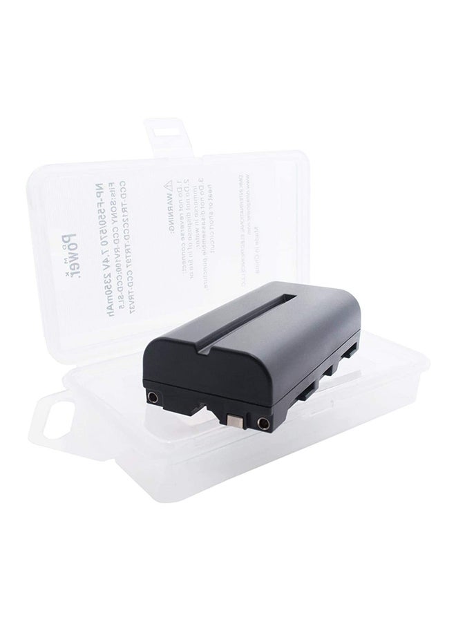دي أم كي بطاريّة باور NPF550/570 سعة 2350 مللي أمبير في الساعة لكاميرات سوني CCD-RV100 CCD-SL5 أسود - Image 5