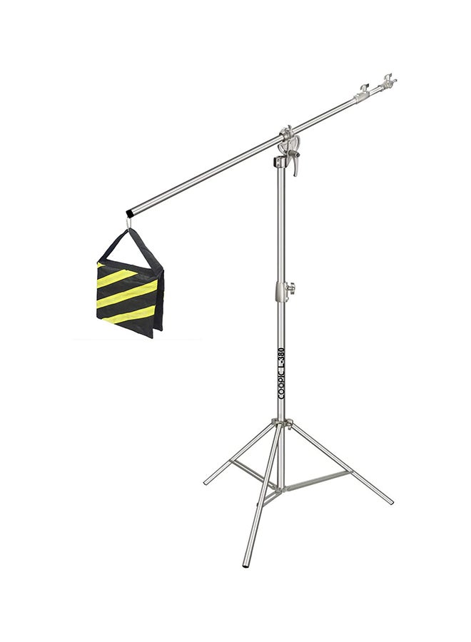 كوبيك L380 Stainless Steel Photostudio Two Way Light Stand Silver - Image 1