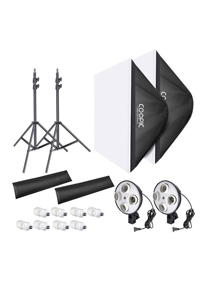 Coopic KT1301 Rectangle Softbox Lighting Kit Multicolour - Image 2