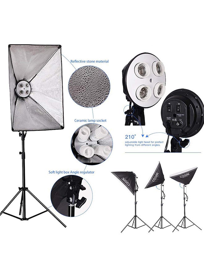 Coopic KT1301 Photo Studio Lighting Kit Multicolour - Image 4