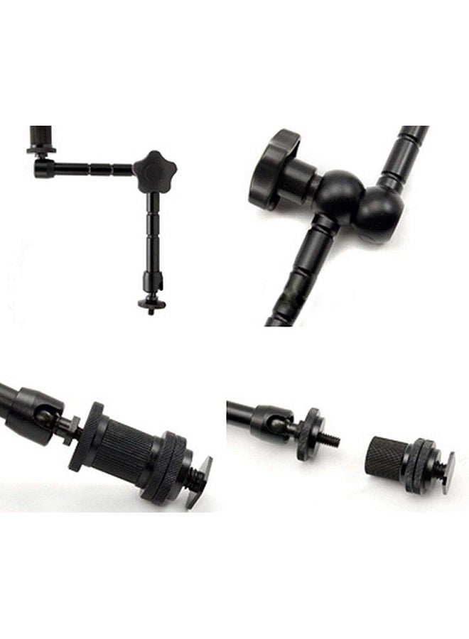 كوبيك ذراع سحري مفصلي لمصباح LED للتصوير الفوتوجرافي أسود - Image 4