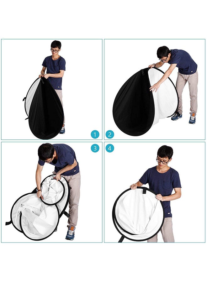 كوبيك - ستارة خلفية بوجهين . أسود/ أبيض - Image 1