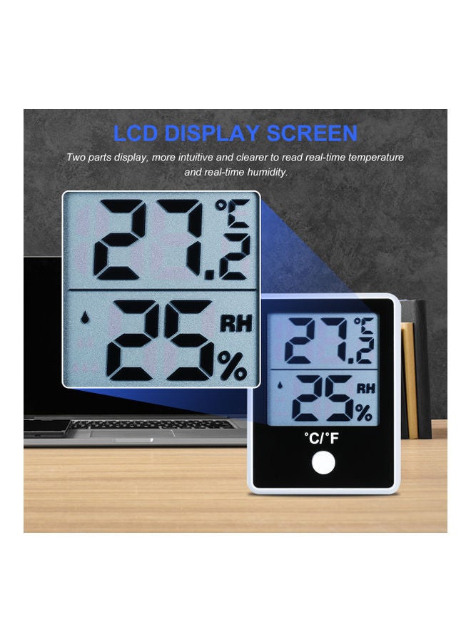 KKmoon Dual Temperature Humidity Meter White/Black - Image 3