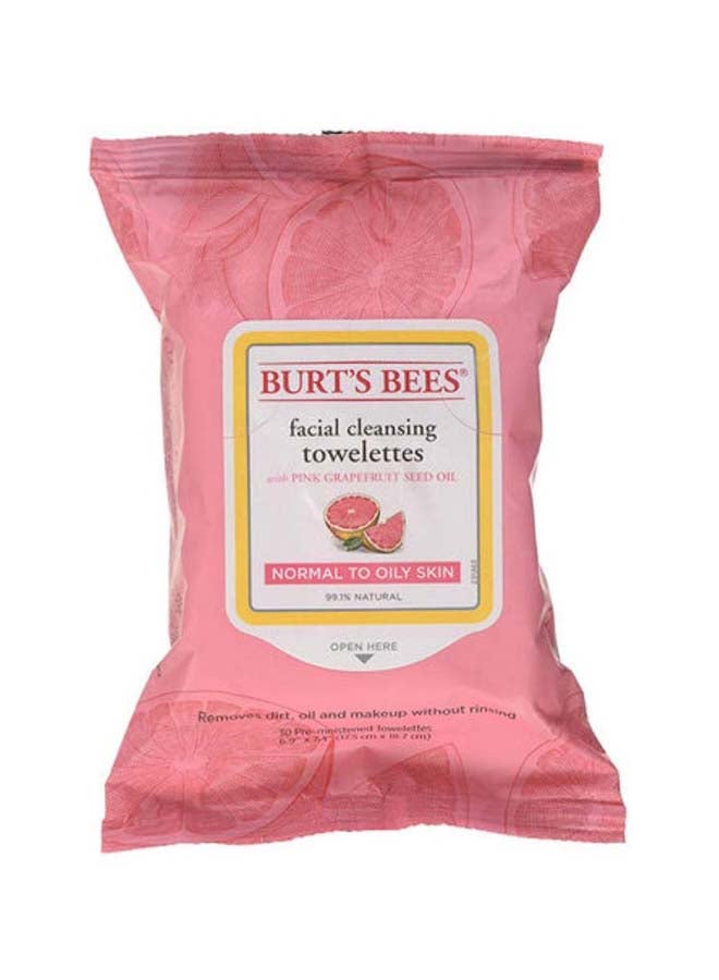 بيرتس بيز مناديل مبللة لتنظيف الوجه بالجريب فروت من 30 قطعة - Image 1