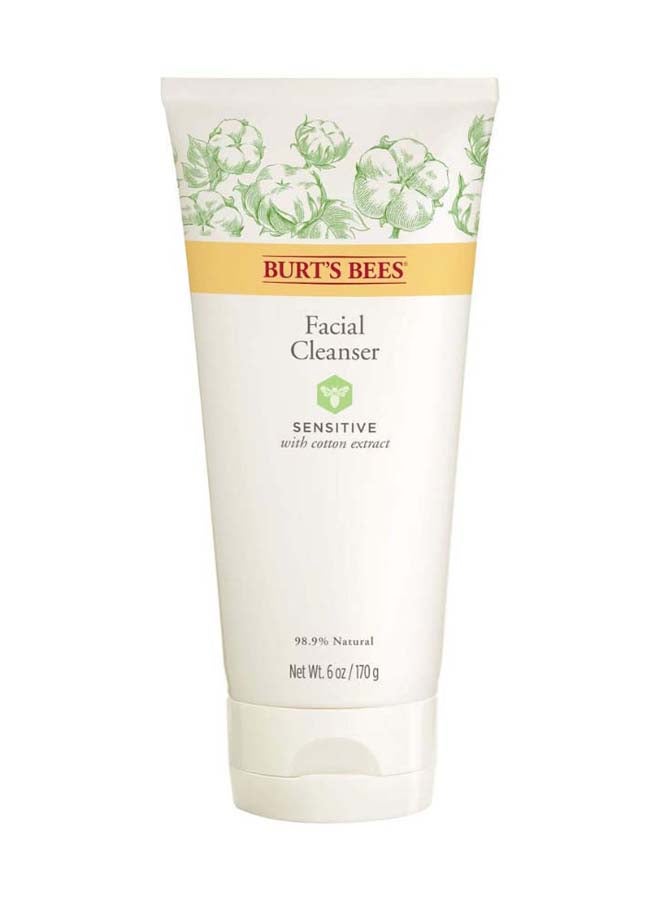 Burt's Bees Sensitive Facial Cleanser With Cotton Extract 170grams 
