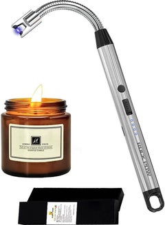 Rock Pow USB Type-C Rechargeable Candle Lighter Silver  - Image 1