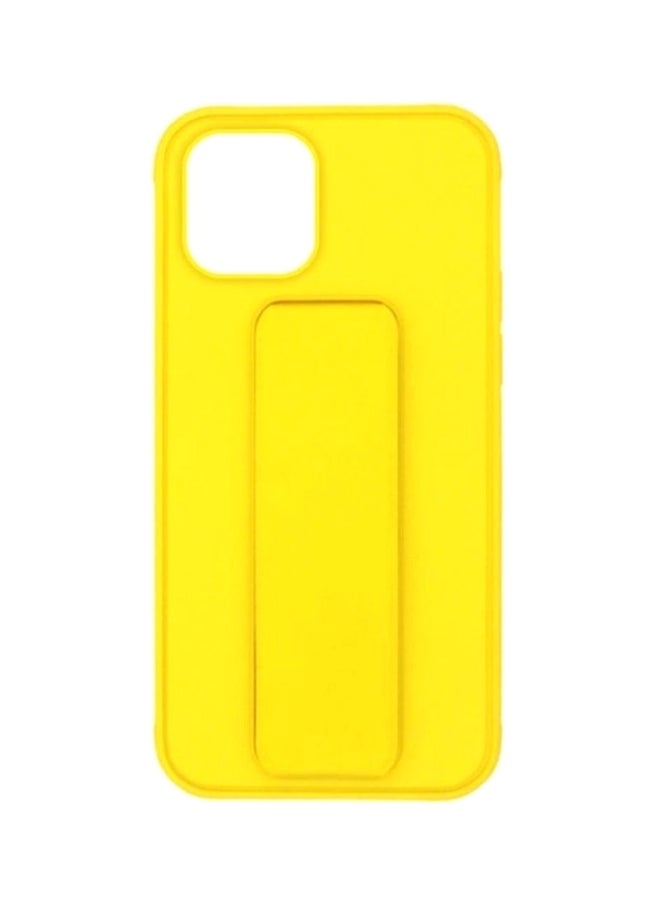 MARGOUN - Protective Case Cover with Finger Grip Stand for Apple iPhone 12 Pro Yellow - Image 1