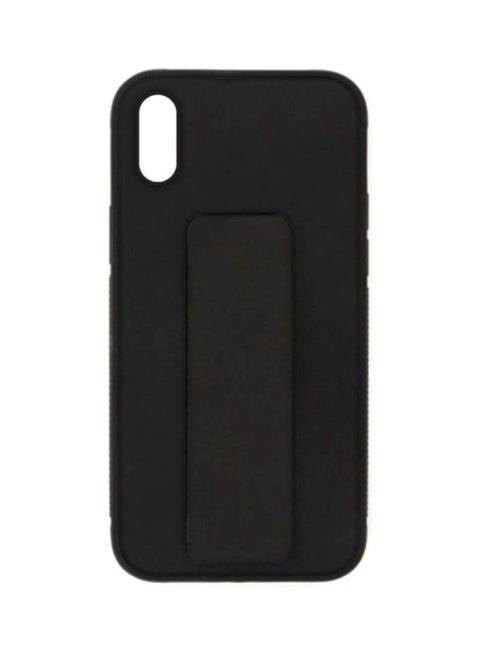 Protective Case Cover With Finger Grip For Apple iPhone XR Black