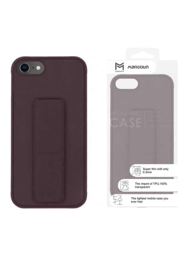 MARGOUN Protective Case Cover with Finger Grip Stand for Apple iPhone 7 Maroon - Image 3