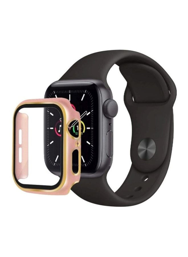 MARGOUN Protective Case Cover for Apple Watch 40mm Pink/Gold/Clear - Image 1