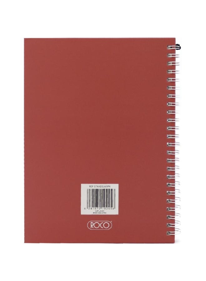 ROCO - Gregorian Hijri Weekly Diary Brown - Image 1