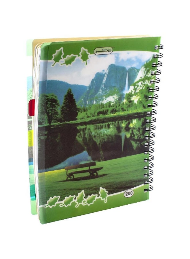 روكو دفتر ورق مسطّر مفرد متعدد الألوان