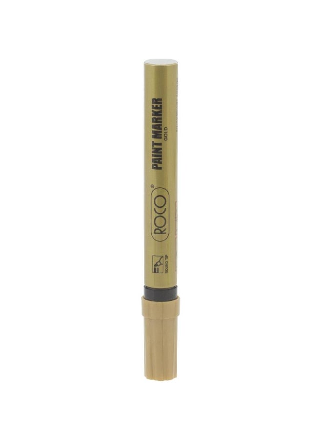 ROCO Paint Round Tip Marker Gold