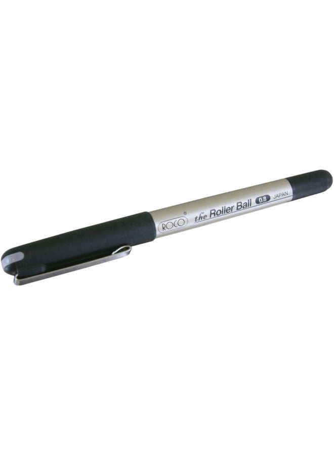 قلم رولر بول بحبر سائل مصبوغ أسود