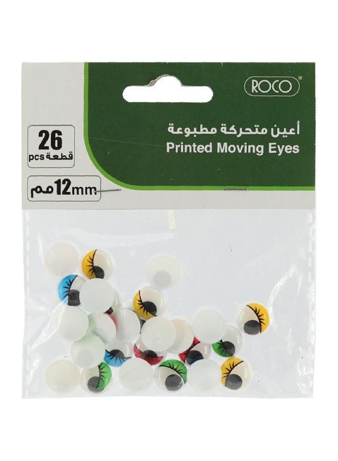 ROCO 26-Piece Printed Moving Eyes Multicolour - Image 1