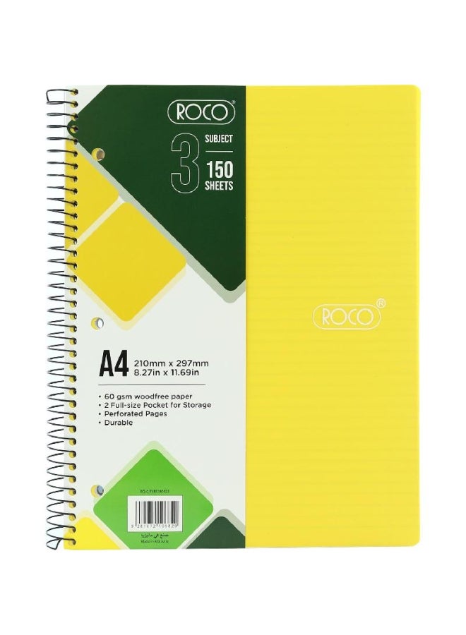 ROCO A Sheets Lined Notebook Multicolour  - Image 1