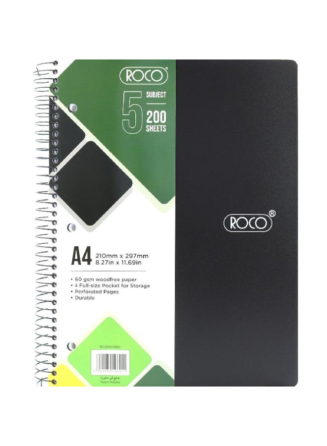ROCO A Sheets Lined Notebook Multicolour - Image 1