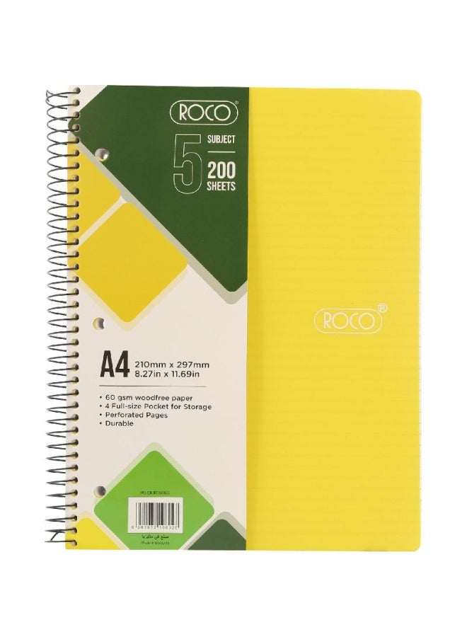 روكو دفتر ملاحظات بورق مسطر متعدد الألوان - Image 1