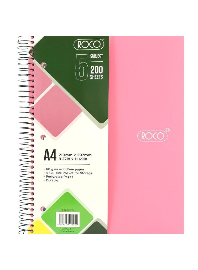 روكو دفتر ملاحظات بورق مسطر متعدد الألوان - Image 1