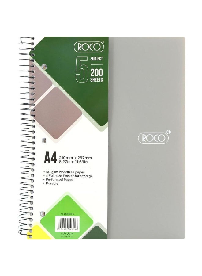 ROCO A Sheets Lined Notebook Multicolour - Image 1