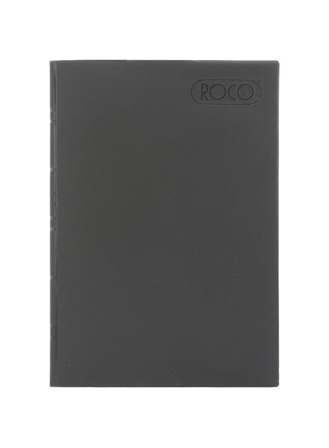 ROCO 40-Sheets Lined A4 Notebook Black - Image 1
