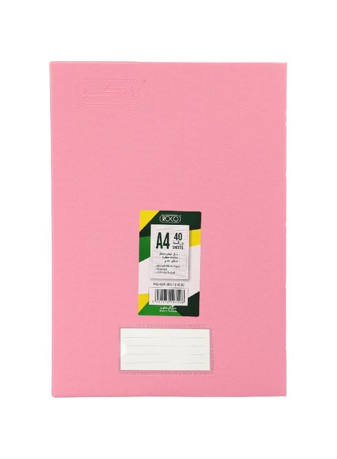 ROCO 40-Sheets Lined A4 Notebook Pink - Image 2