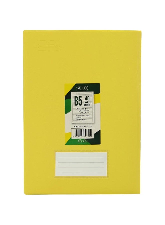 ROCO 40-Sheets Lined B5 Notebook Yellow - Image 2