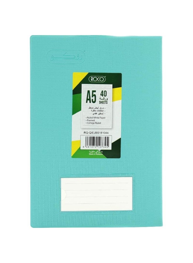 روكو دفتر ملاحظات مسطر مقاس A5 مكون من 40 ورقة أخضر - Image 2