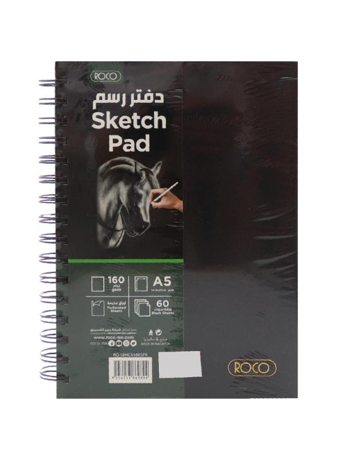 ROCO Sketch Book A5 Sheets Black - Image 1