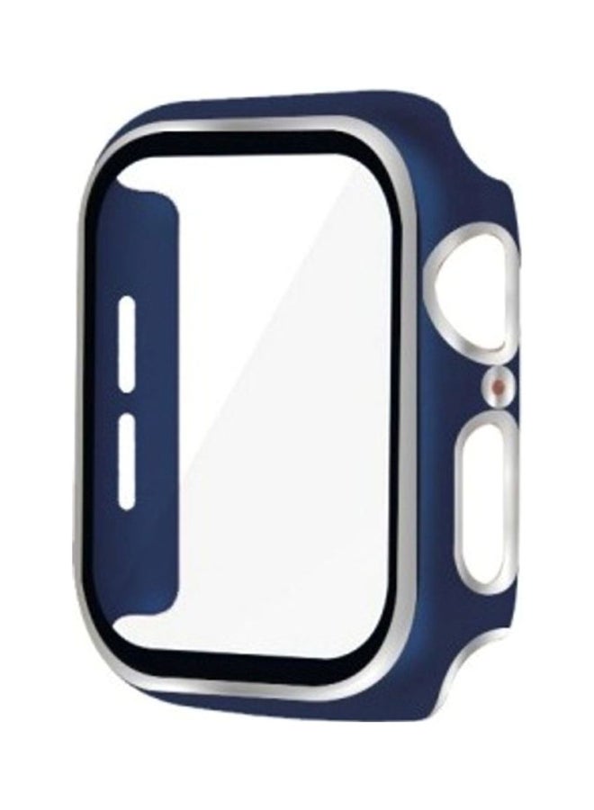 MARGOUN Protective Case Cover for Apple Watch 40mm Blue/Silver/Clear - Image 2