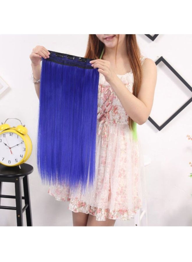 Voberry Cos Play Long Straight Hair Wig Royal Blue 1x1x1cm - Image 4