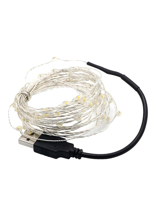 Beauenty 100LEDs Battery Powered Fairy String Light For Christmas White 12x9cm White 12x9cm - Image 5
