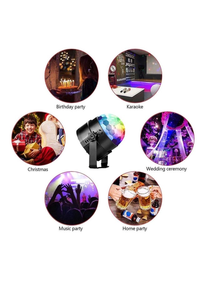 بيوينتي مصباح مزود بعدد 7 أوضاع للمسرح وحفلات الديسكو أبيض 10x12سم - Image 5