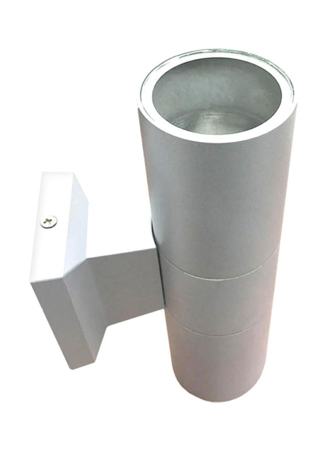 بيوينتي مصباحان بهيكل أسطواني مصنوع من الألومنيوم ومزود بغطاء من الزجاج أبيض 10x9سم - Image 1