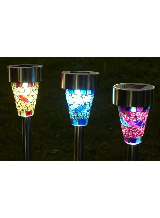 Beauenty 3-Piece Solar Energy Powered Decoration LED Light Multicolour 10x18cm  - Image 3