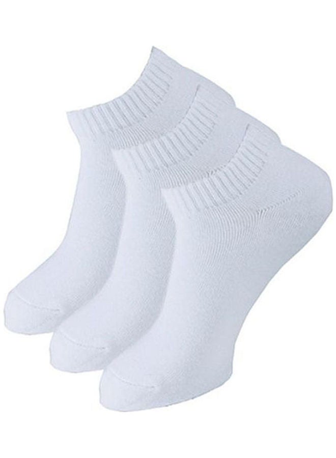 SAM SOCKS Ankle Towel Socks White 