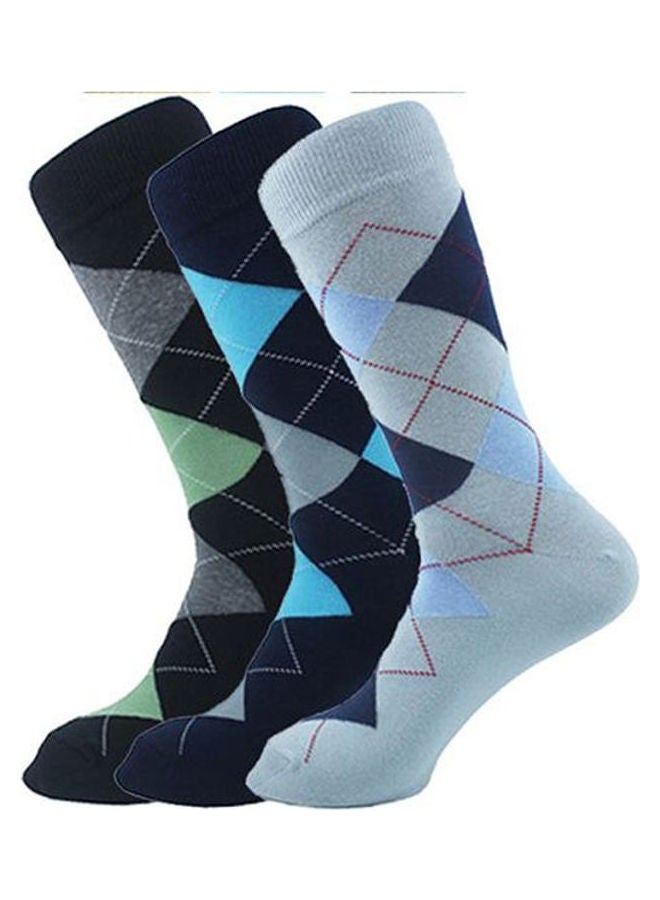 SAM SOCKS Classic Argyle Socks Multicolour 