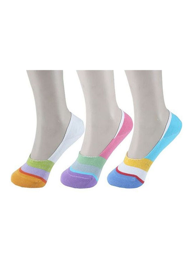 سام سوكس جوارب من السيليكون بتصميم مخطط غير مرئي منتج متعدد الألوان