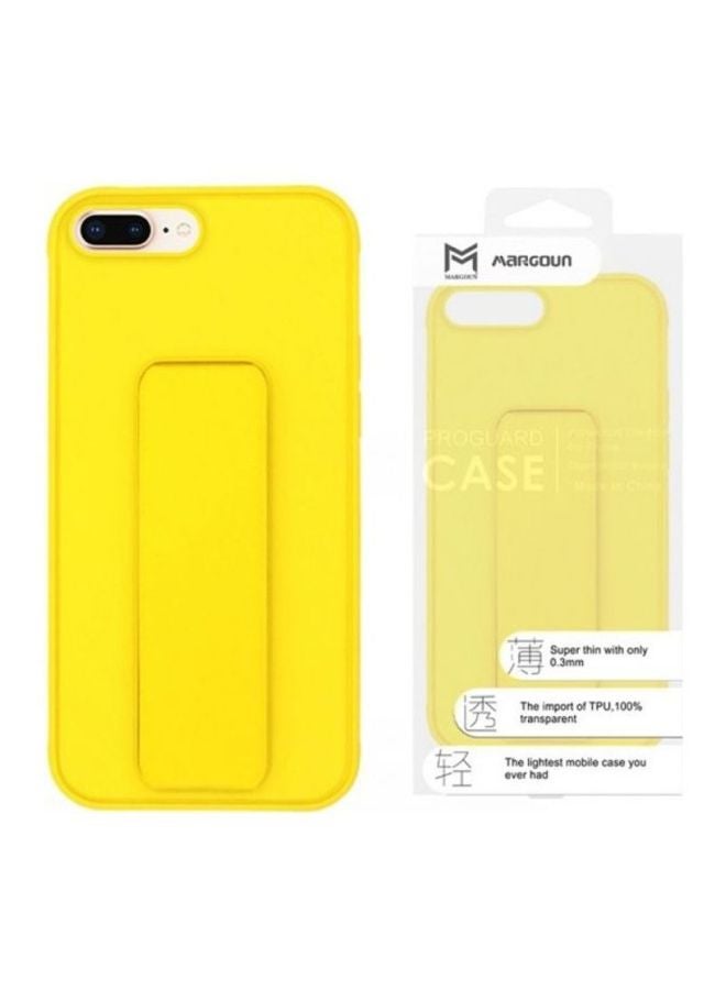 MARGOUN Protective Case Cover with Finger Grip Stand for Apple iPhone 7 Plus Yellow - Image 2