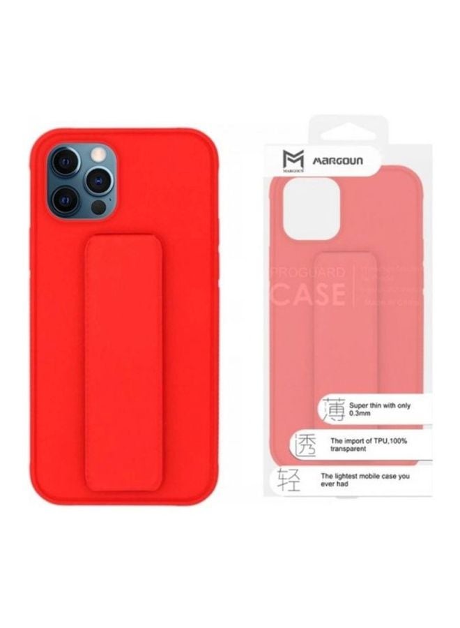 MARGOUN Protective Case Cover with Finger Grip Stand for Apple iPhone 11 Pro Max Red  - Image 2