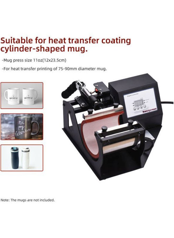 Aibecy - Heat Press Printing Machine with Digital Display for Mugs and Cups Black - Image 1