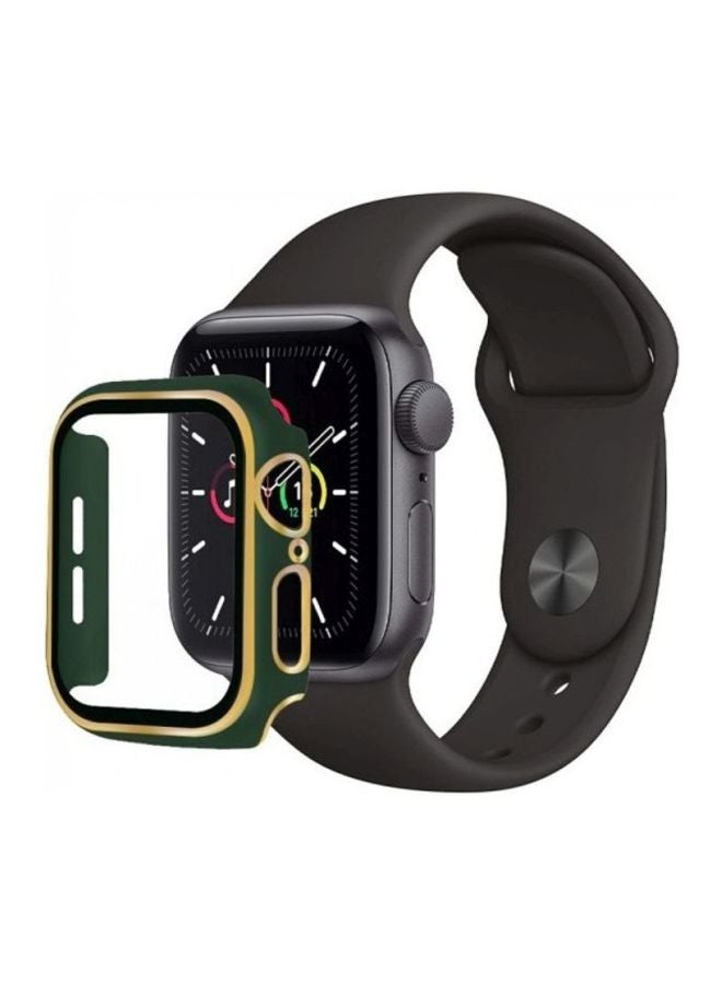 MARGOUN Protective Case Cover for Apple Watch 44mm Clear/Green/Gold - Image 2