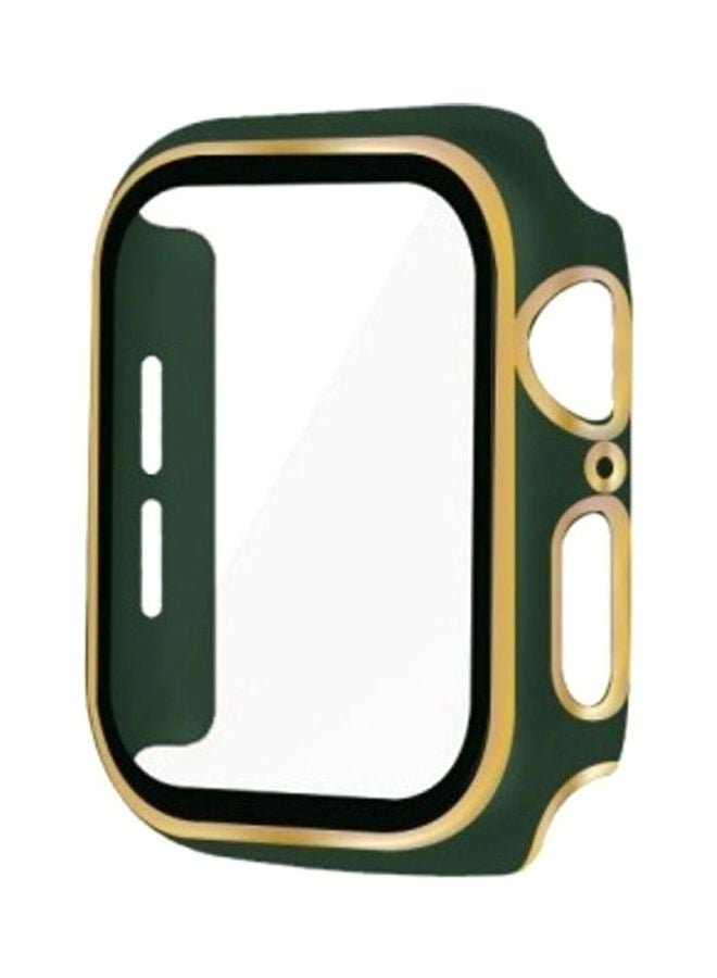 MARGOUN Protective Case Cover for Apple Watch 44mm Clear/Green/Gold - Image 1