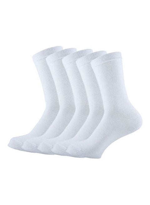 Classic Plain Socks White