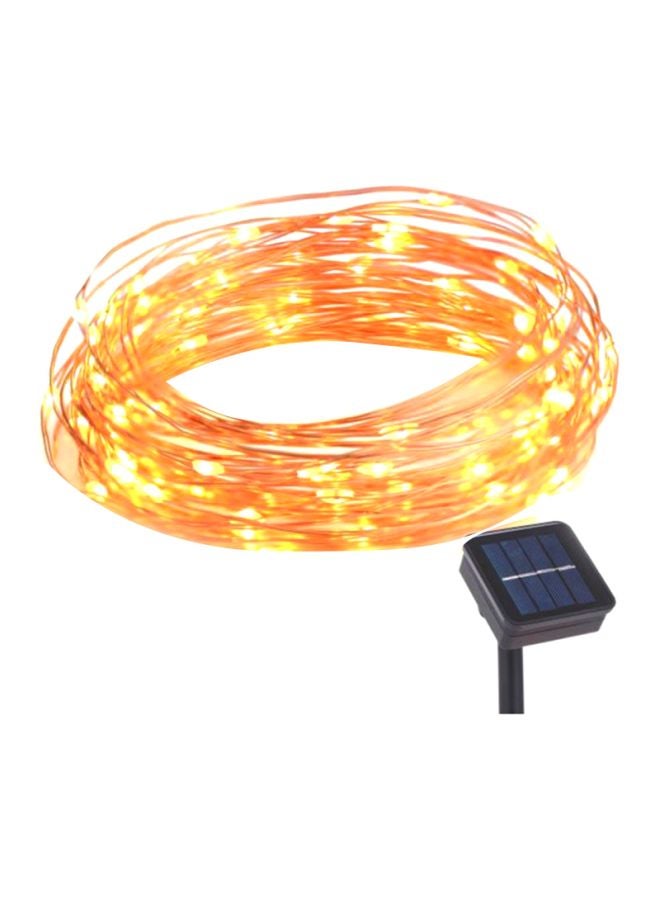 Beauenty 33Feet 100 LED Solar Powered Copper Wire Lights Yellow 33feet - Image 1