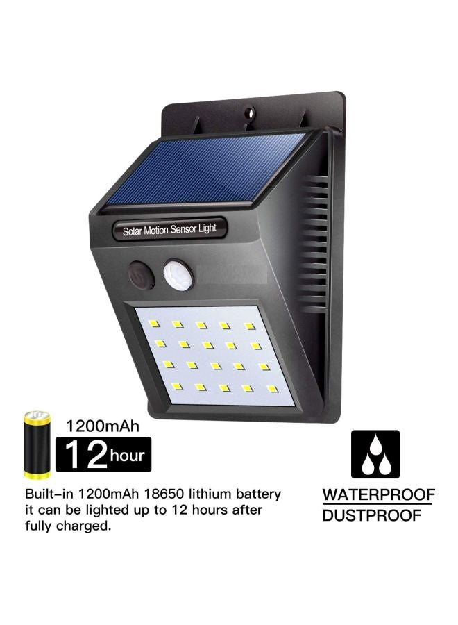 بيوينتي مصباح بينجو مزود بـ 8 لمبات LED وجهاز استشعار الحركة ويعمل بالطاقة الشمسية أبيض 9x13سم  - Image 2