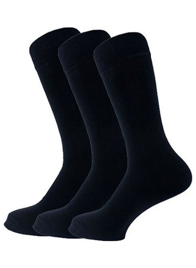 SAM SOCKS Classic Plain Socks Black 
