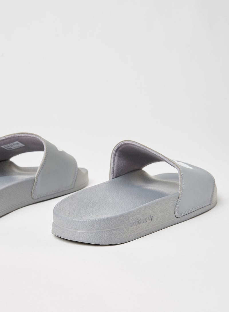 adidas Originals Adilette Lite Slides Grey - Image 3